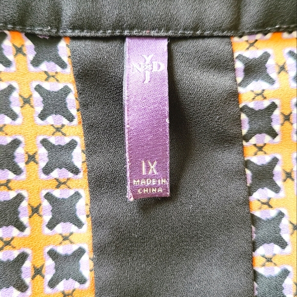 XL NYDJ Pintuck  3/4 Sleeve Blouse - Picture 4 of 11